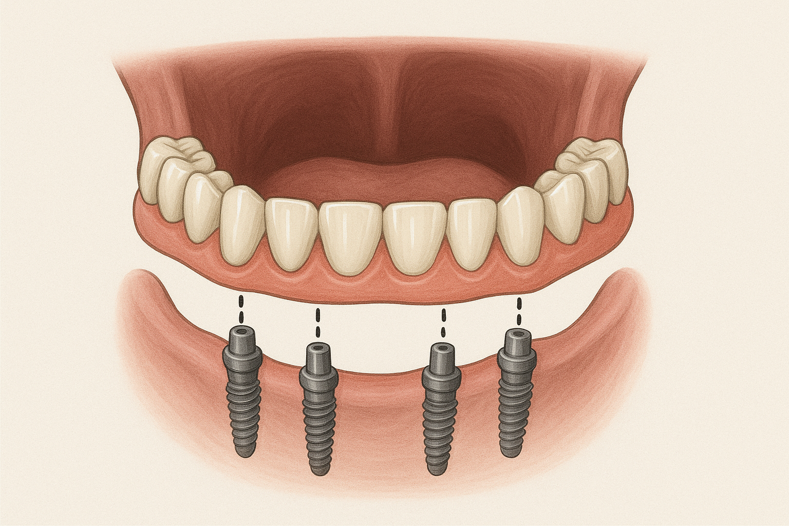 Иллюстрация протеза All-on-4